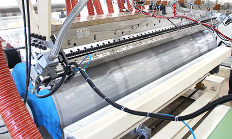 Feed block & T-die device of 3-5 layer cast PP film (CPP) line