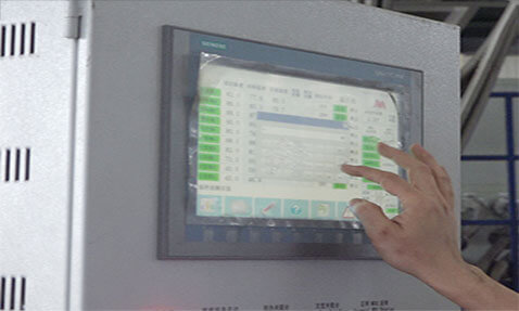 Control system of MDO stretch film orientation production line